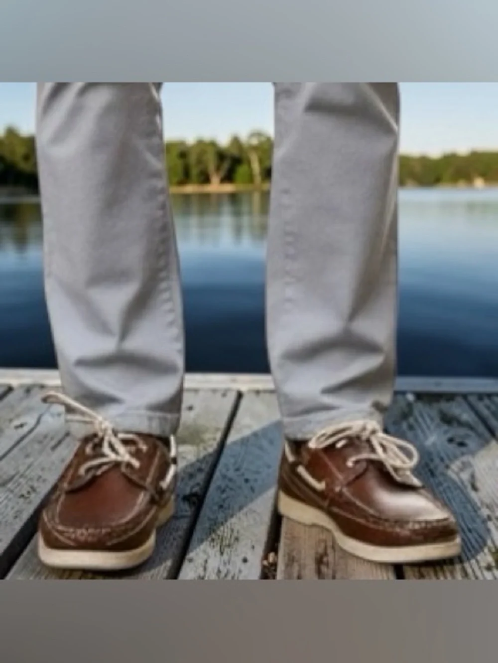 Vintage Jarman Brown Leather Moc Toe Boat Shoes Size 9